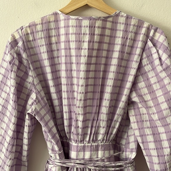 Baum und Pferdgarten Abylene Dress in Creamy Lilac Check size 38 - Picture 11 of 16